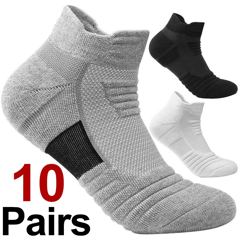 Sports Socks - 10 çift erkekler yüksek kaliteli örme