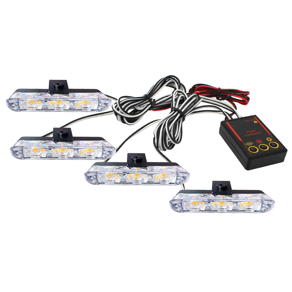 12V Araba Izgara Flaş Işığı 4x - Running Headlamp incelemesi ve fiyatı